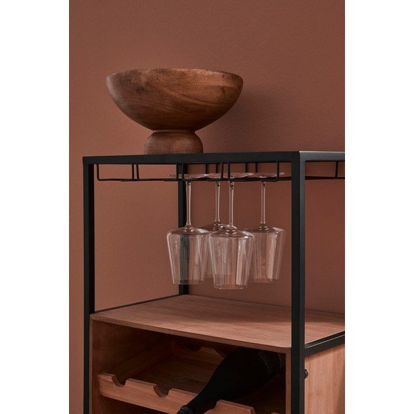 Szafka na wino w naturalnym kolorze liczba butelek 12, 51x91x30 cm Isaac – Yes Everyday-image-1