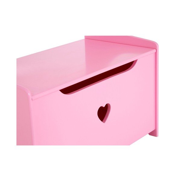 Różowa szafka dziecięca z siedziskiem 60x62x34 cm Pink Heart – Premier Housewares-image-4