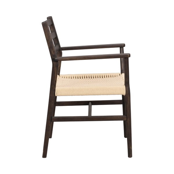 Ciemnobrązowe krzesło Harlan – Rowico-image-3