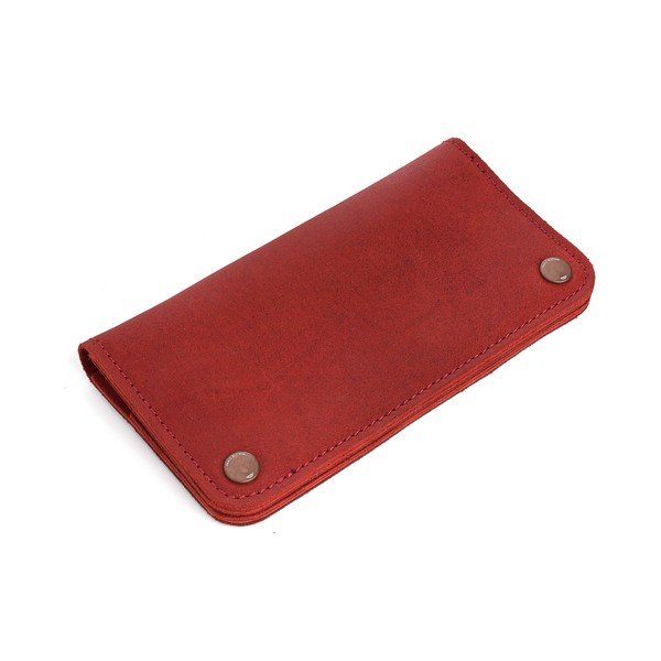 Czerwony portfel skórzany Woox Triviala Purpurea-image-1