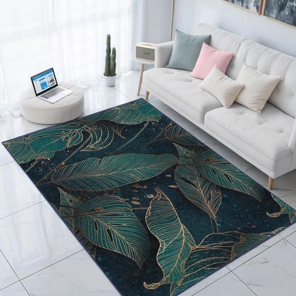 Morski chodnik odpowiedni do prania 80x200 cm Midnight Jungle – Mila Home-image-3