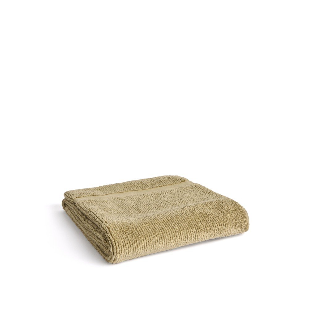 Zielony bawełniany ręcznik kąpielowy frotte 70x140 cm Olvira – Kave Home