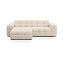 Beżowy narożnik (lewostronny/z szezlongiem) Kendal – Micadoni 