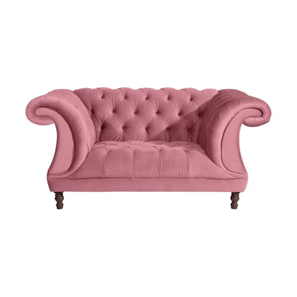 Różowy fotel Max Winzer Ivette