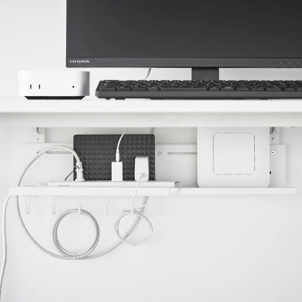 Biały metalowy organizer na kable Smart – YAMAZAKI-image-1