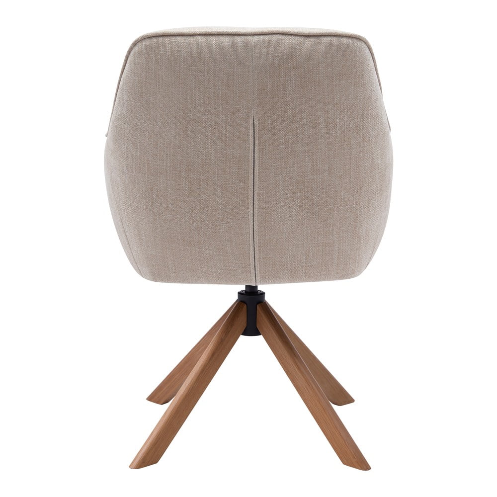 Kremowe tapicerowane fotele jadalniane zestaw 2 szt. Avola – Unique Furniture (zdjęcie 3)