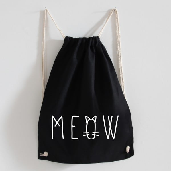 Plecak płócienny Meow Black