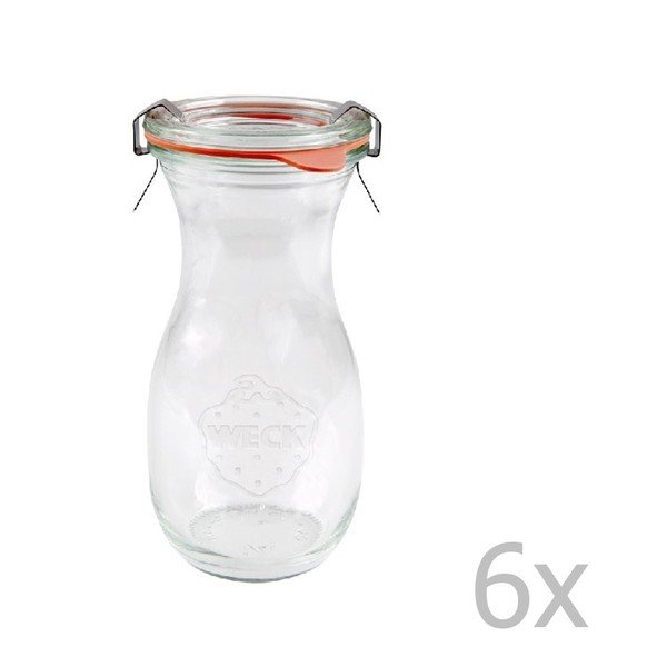 Zestaw 6 butelek Weck, 290 ml