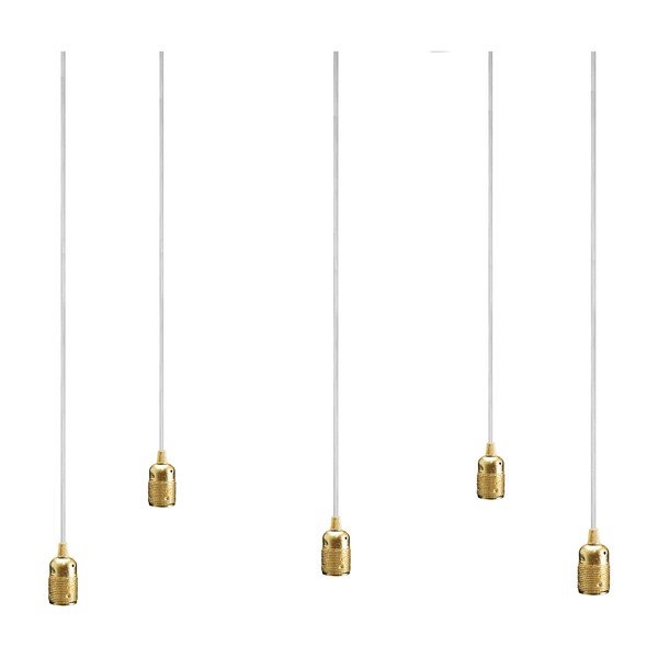 Lampa sufitowa pięcioczęściowa  BI Elementary, złota/biała/biała-image-2