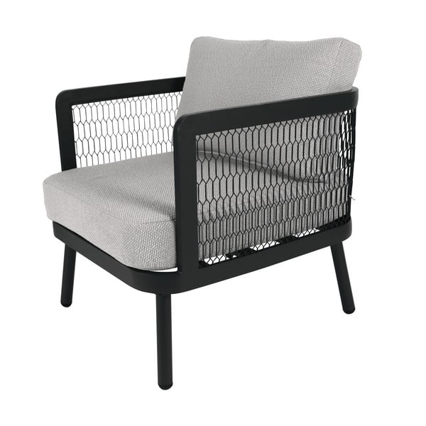 Szary metalowy fotel ogrodowy Edinburgh Duo – Rojaplast-image-2