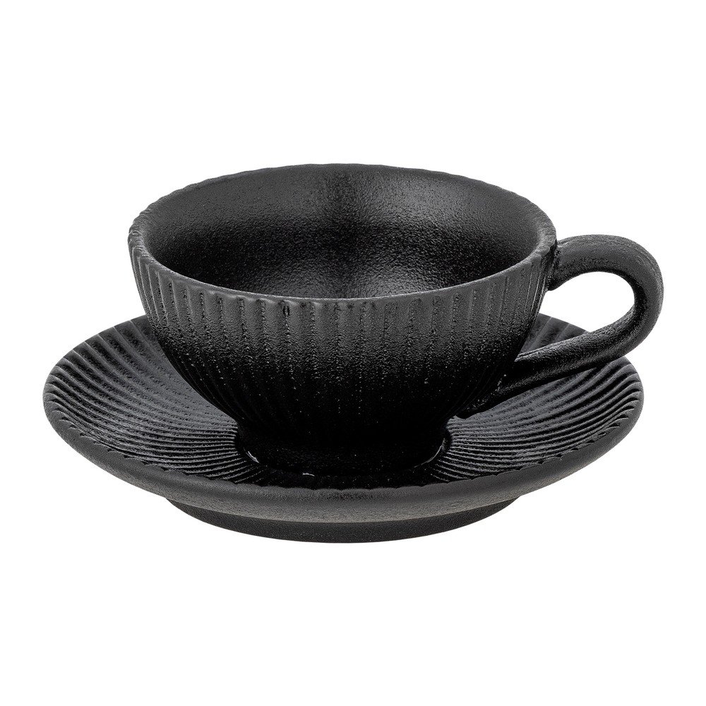 Czarna filiżanka do cappuccino ceramiczna 200 ml Neri – Bloomingville (zdjęcie 5)