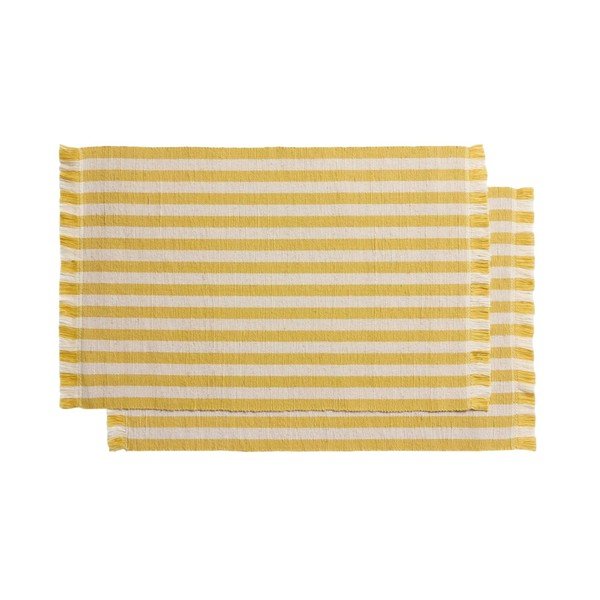 Tekstylne/z juty maty stołowe zestaw 2 szt. 35x50 cm Daltan – Kave Home