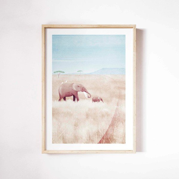 Plakat 30x40 cm Elephants – Travelposter-image-2