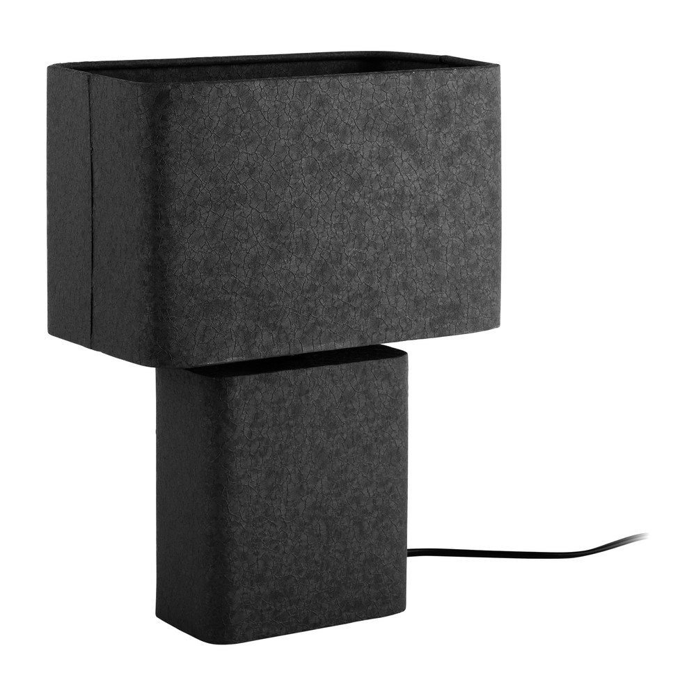 Czarna metalowa lampa stołowa (wysokość 33 cm) Boaz Recto – Leitmotiv