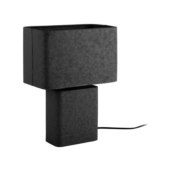 Czarna metalowa lampa stołowa (wysokość 33 cm) Boaz Recto – Leitmotiv