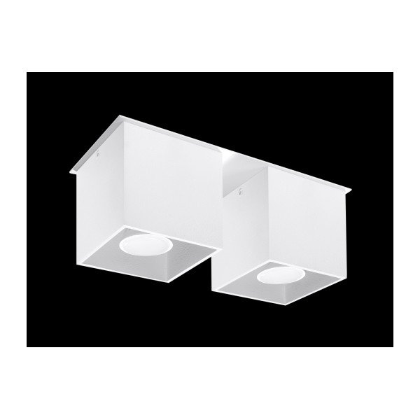 Biała lampa sufitowa Sollux Geo 2-image-3