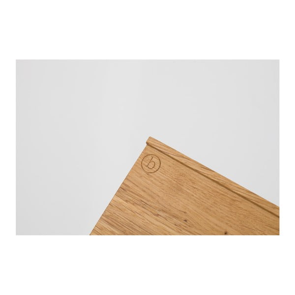 Stojak na płyty winylowe z drewna dębowego das kleine b Vinyl Rack, 26x35 cm-image-2