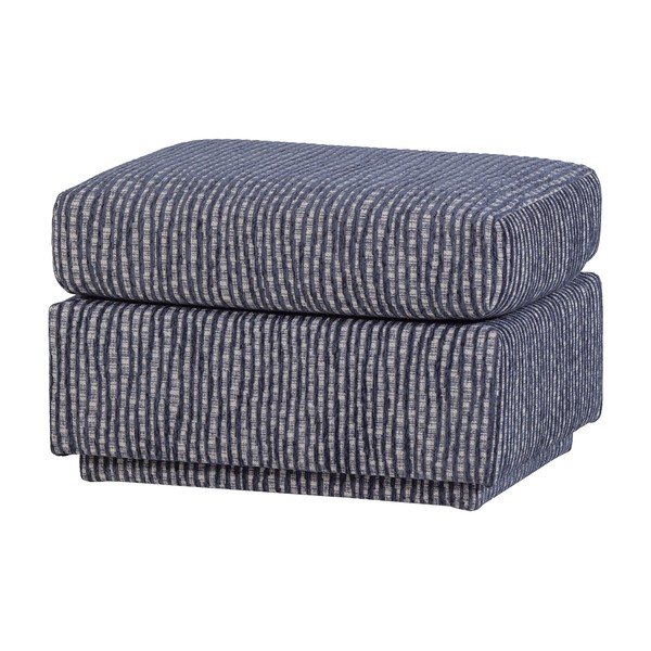 Szaroniebieski tapicerowany podnóżek Lou – WOOOD