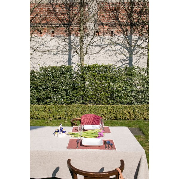 Beżowo-czarny bawełniany obrus Tiseco Home Studio, 250x150 cm-image-3