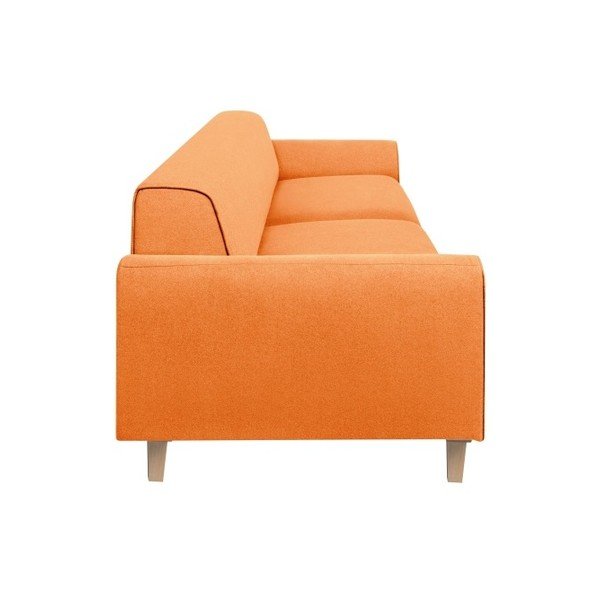 Pomarańczowa sofa 3-osobowa Kooko Home Jazz-image-2