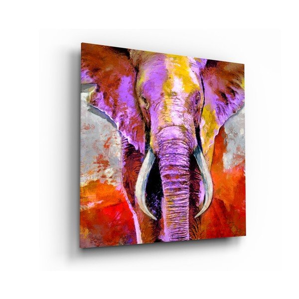 Szklany obraz Insigne Revenge of the Elephant, 40x40 cm