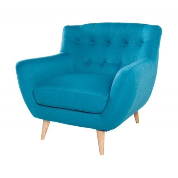 Niebieski fotel SOB Button