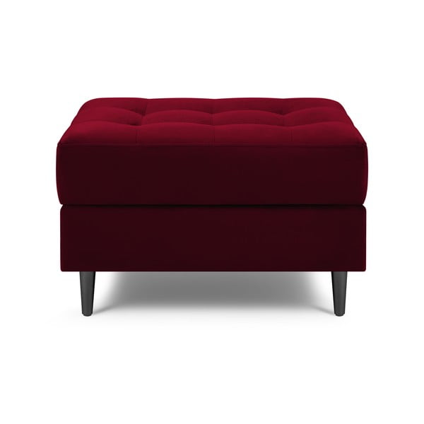 Czerwony aksamitny podnóżek Milo Casa Santo-image-3