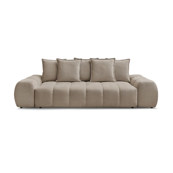 Szarobrązowa sofa z tkaniny szenilowej 278 cm Everest – Bobochic Paris