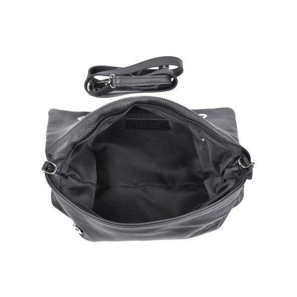 Czarna torebka skórzana crossbody Roberta M Elisa-image-3