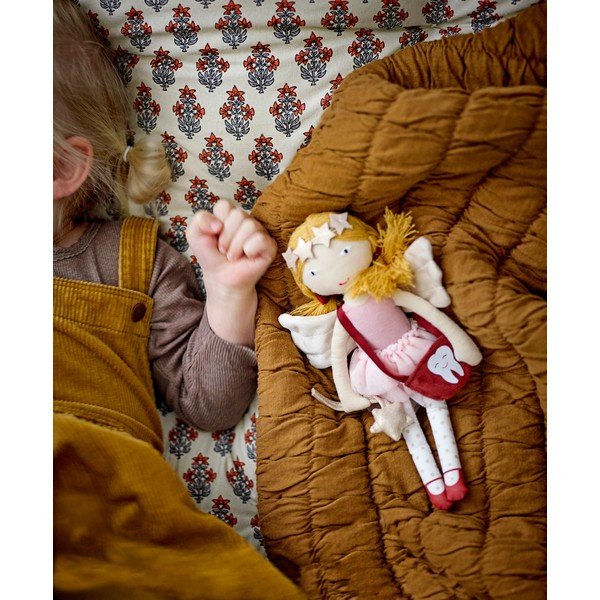 Brązowy bawełniany koc dziecięcy 80x100 cm Baille – Bloomingville Mini-image-2