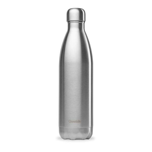 Srebrna butelka podróżna ze stali nierdzewnej 750 ml Originals – Qwetch