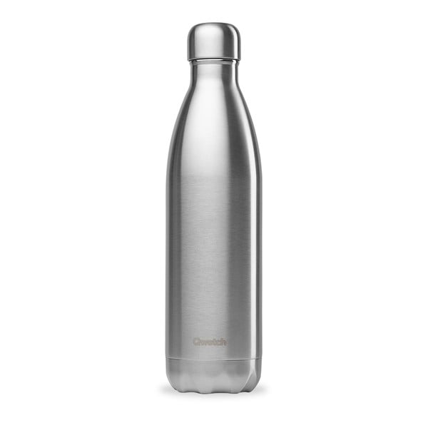Srebrna butelka podróżna ze stali nierdzewnej 750 ml Originals – Qwetch