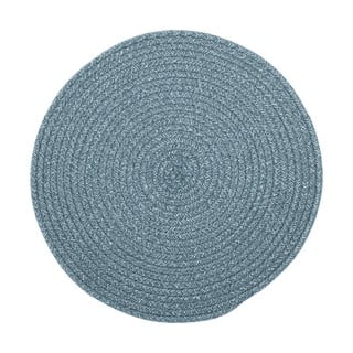 Niebieska mata stołowa z domieszką bawełny Tiseco Home Studio, ø 38 cm