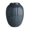 Antracytowy kamionkowy wazon Kähler Design Hammershoi, wys. 25 cm
