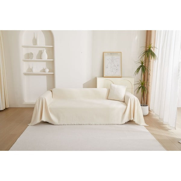 Kremowy pokrowiec na fotel 70 cm Talo – Filumi-image-2