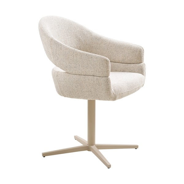 Kremowe tapicerowane fotele jadalniane zestaw z podłokietnikami 2 szt. Dover – House Nordic-image-2