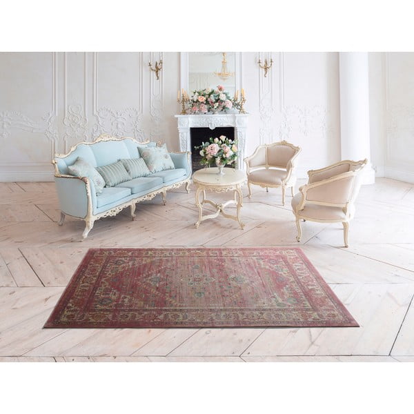 Czerwony dywan z wiskozy Universal Vintage Retro, 160x230 cm-image-1