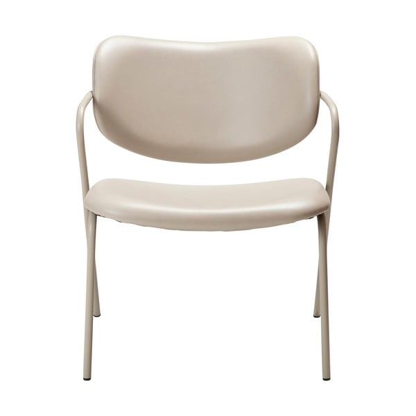 Beżowy fotel z imitacji skóry Zed – DAN-FORM Denmark-image-2