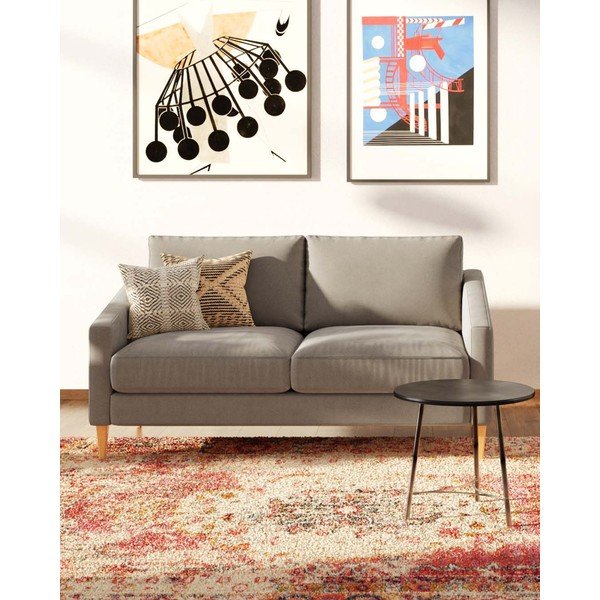 Beżowa aksamitna sofa 170 cm Karoto – Ame Yens-image-1