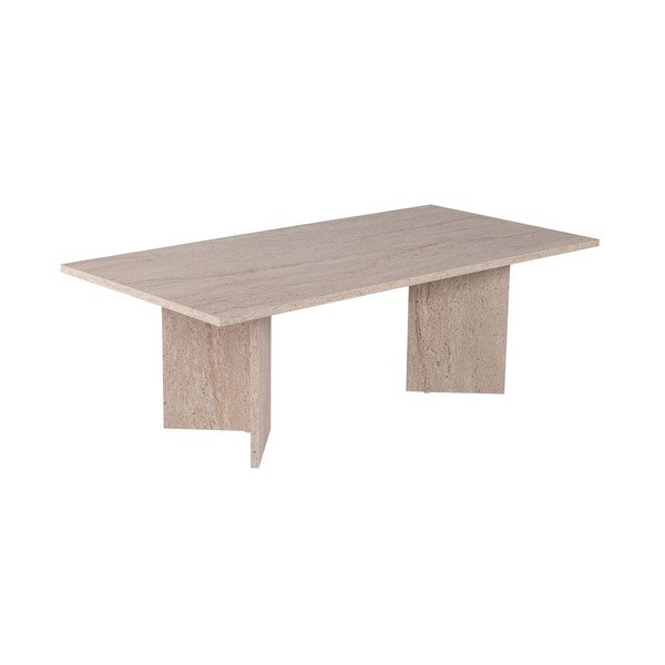 Beżowy stolik z półmatowym wykończeniem 60x119 cm Sabin – Kalune Design