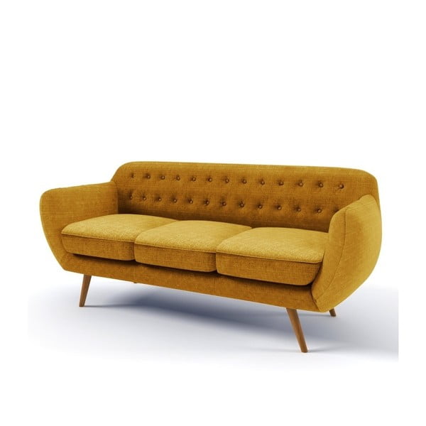 Pomarańczowa sofa trzyosobowa Wintech Indigo