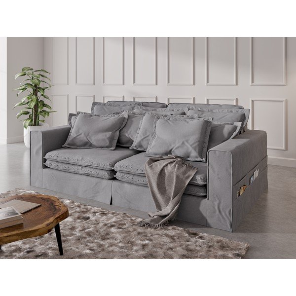 Jasnoszara sofa 236 cm Nora – Ropez-image-3