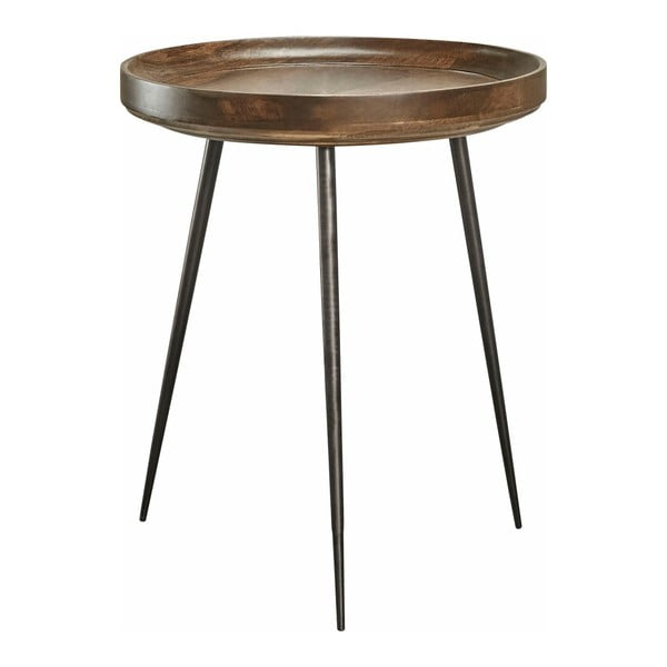 Czarno-brązowy stolik drewniany Støraa Sashi