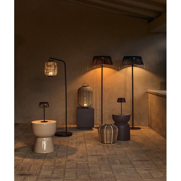 Lampa zewnętrzna stołowa/przenośna LED solarna/na USB ø 35 cm Garoina – Kave Home-image-1
