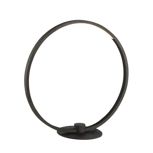 Czarna owalna lampa stołowa SULION Framed