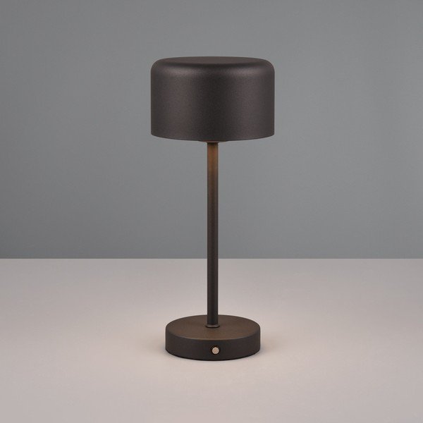 Lampa stołowa LED w kolorze matowej czerni ze ściemniaczem (wys. 30 cm) Jeff – Reality-image-1
