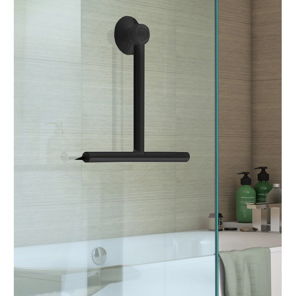 Czarna ściągaczka z uchwytem 22 cm Gedy Gummy – Sapho-image-1