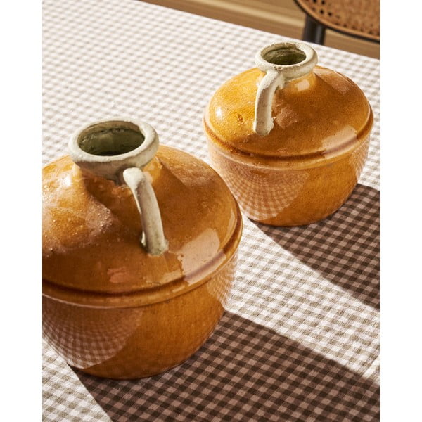 Brązowy ceramiczny wazon Tamariu – Kave Home-image-2