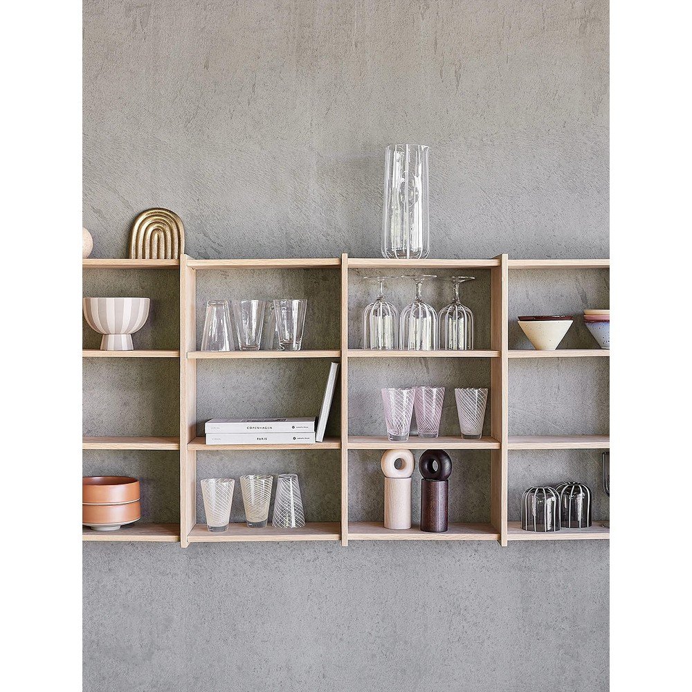 Wielopoziomowa półka z litego drewna dębowego w naturalnym kolorze 64 cm Grid – OYOY Living Design (zdjęcie 3)