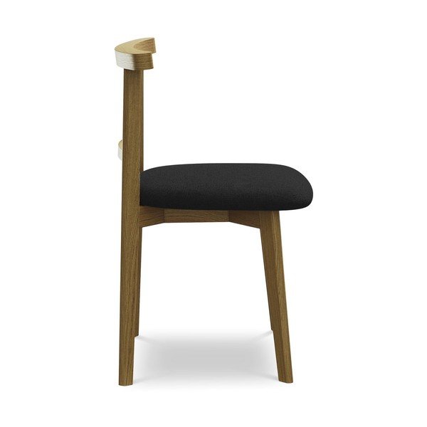 Czarne krzesło z litego drewna Ohelo – Makamii-image-2